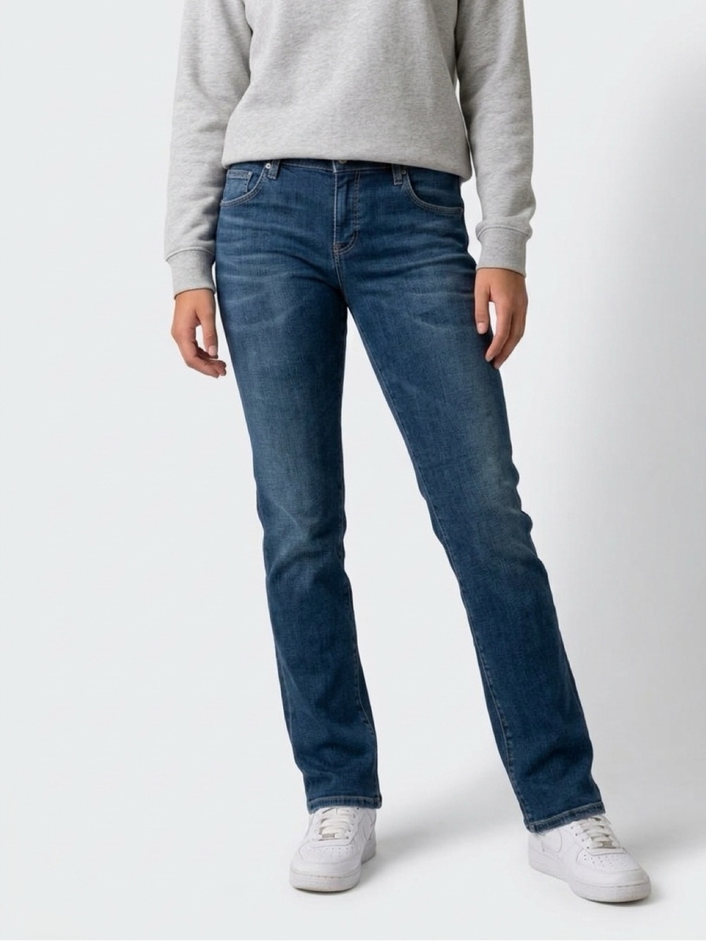 Citizens Of Humanity Emerson Long Boot Cut Jeans in Dark Blue Wash